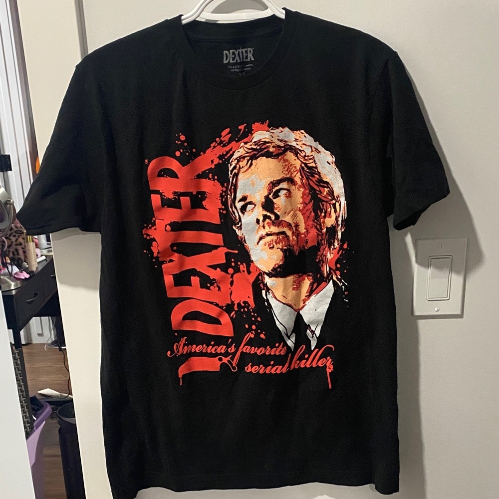 Dexter Black and Red Graphic Tee